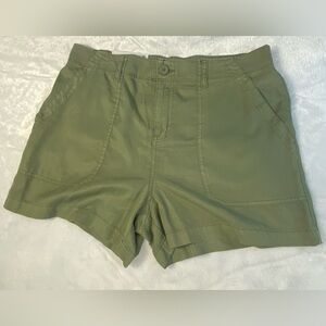 Social Standard By Sanctuary Shorts Fortune Tencel Womens Size Large Green Tea
